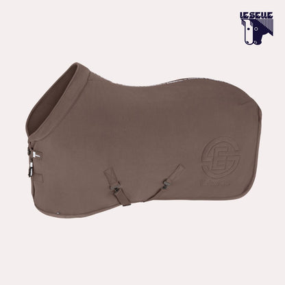 COPERTA IN PILE DOUBLE FLEECE ESKADRON - TORTORA