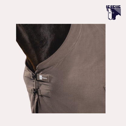 COPERTA IN PILE DOUBLE FLEECE ESKADRON - TORTORA