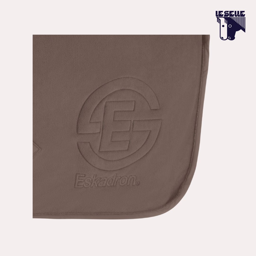 COPERTA IN PILE DOUBLE FLEECE ESKADRON - TORTORA