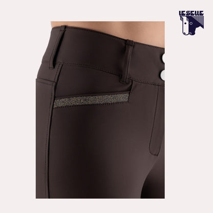 PANTALONI EQUILINE CRYSTALEF - COFFE BEAN