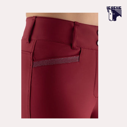 PANTALONI EQUILINE CRYSTALEF - ALPINE PLUM