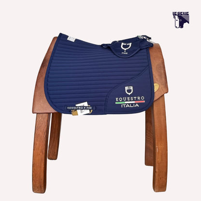 SOTTOSELLA E CUFFIETTA EQUESTRO X FISE DRESSAGE - BLU
