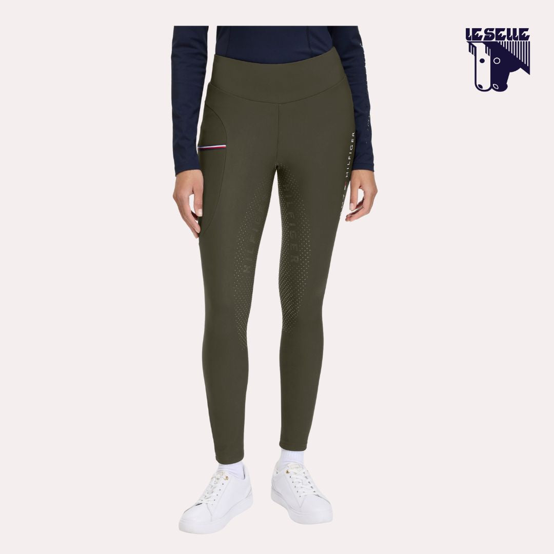 LEGGINGS INVERNALI TOMMY HILFIGER ELMIRA - VERDE