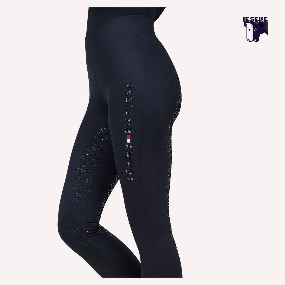 LEGGINGS TOMMY HILFIGER STRASS - BLU