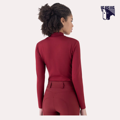TRAINIG TOP EQUILINE GLIN - ALPINE PLUM