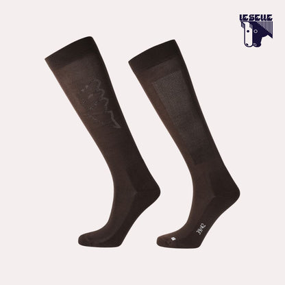 CALZINO EQUILINE GLOSY - COFFE BEAN