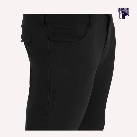 PANTALONI UOMO EQUESTRO CASPAR - NERO