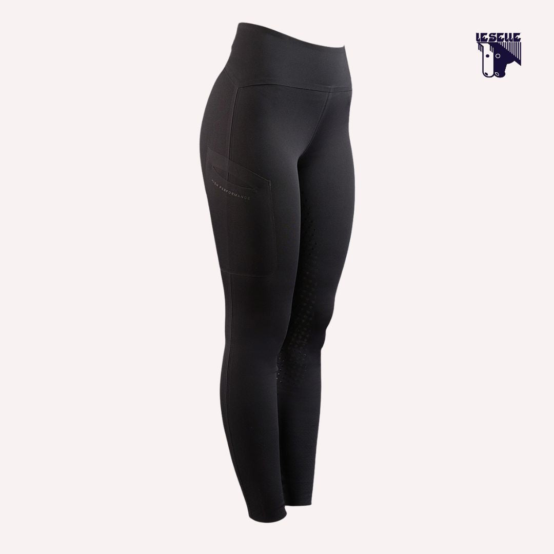 LEGGINGS EQUESTRO RIDERTEC - NERO