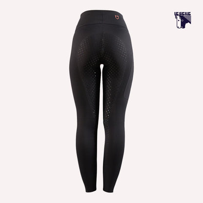 LEGGINGS EQUESTRO RIDERTEC - NERO