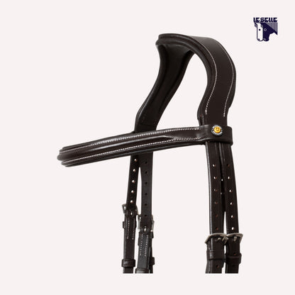 TESTIERA EQUESTRO ANATOMICA - MARRONE