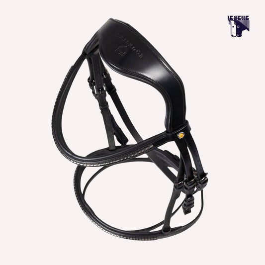 TESTIERA EQUESTRO ANATMICA  CLINCHER - NERO