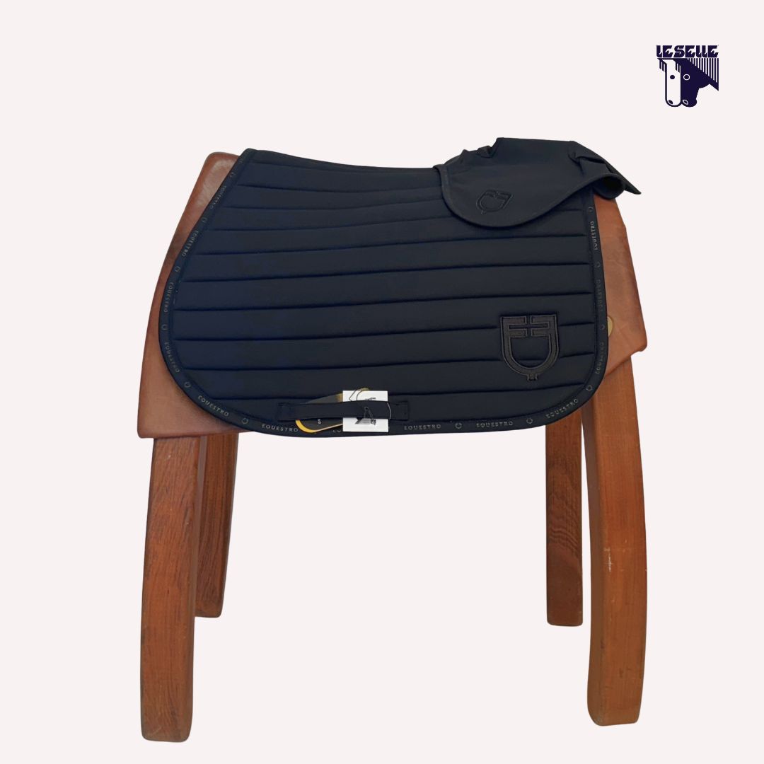 SOTTOSELLA E CUFFIETTA EQUESTRO SILICA - NERO