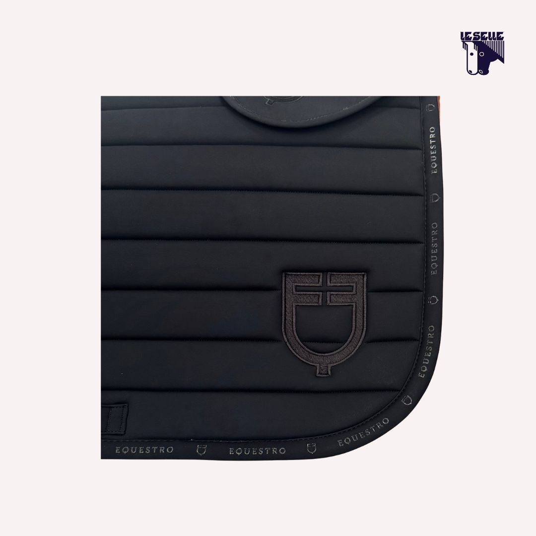 SOTTOSELLA E CUFFIETTA EQUESTRO SILICA - NERO