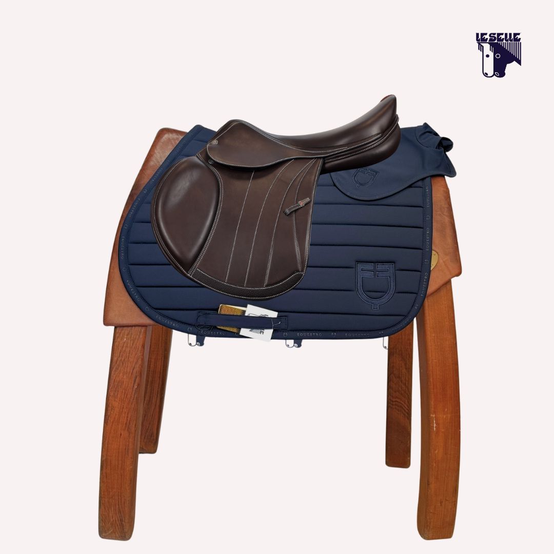 SOTTOSELLA E CUFFIETTA EQUESTRO SILICA - BLU