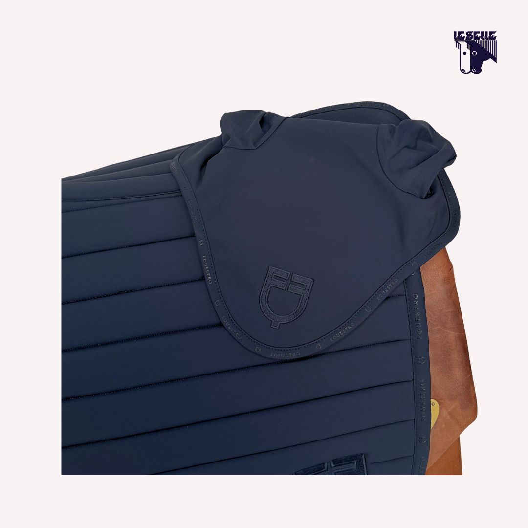 SOTTOSELLA E CUFFIETTA EQUESTRO SILICA - BLU