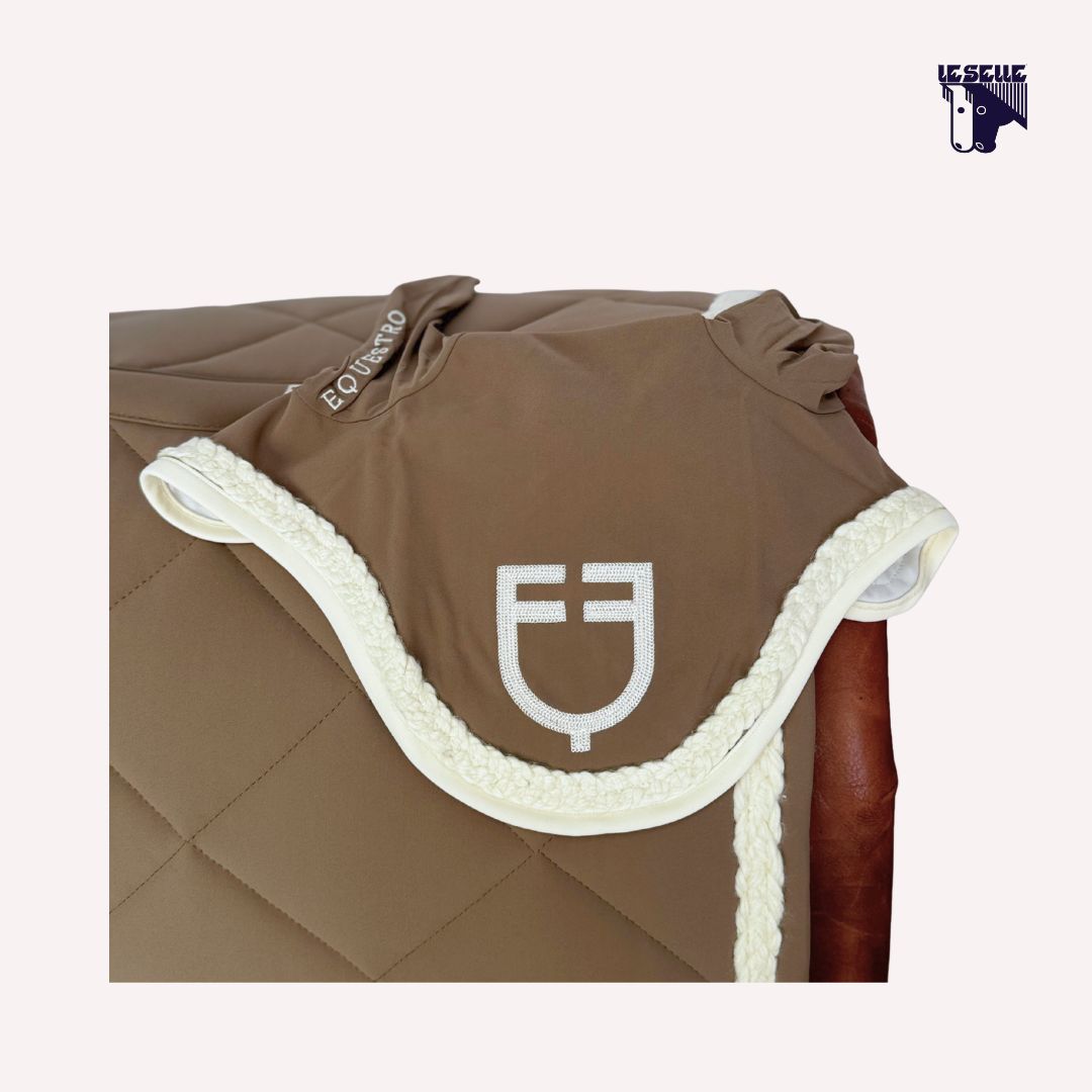 SOTTOSELLA E CUFFIETTA EQUESTRO CORD - TAUPE