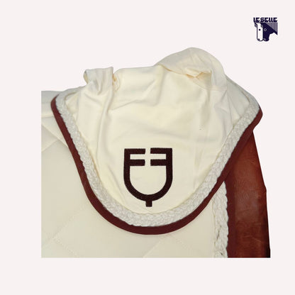 SOTTOSELLA E CUFFIETTA EQUESTRO CORD - CREMA