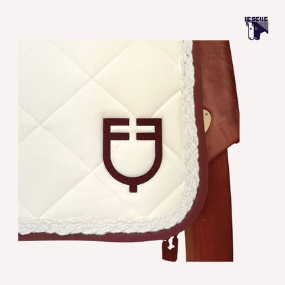 SOTTOSELLA E CUFFIETTA EQUESTRO CORD - CREMA