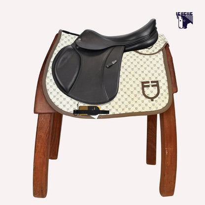 SOTTOSELLA E CUFFIETTA EQUESTRO MONOGRAM - CREMA