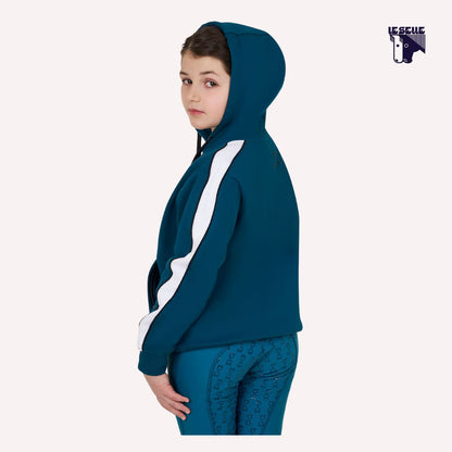 FELPA BIMBA EQUESTRO - BLUE CORAL