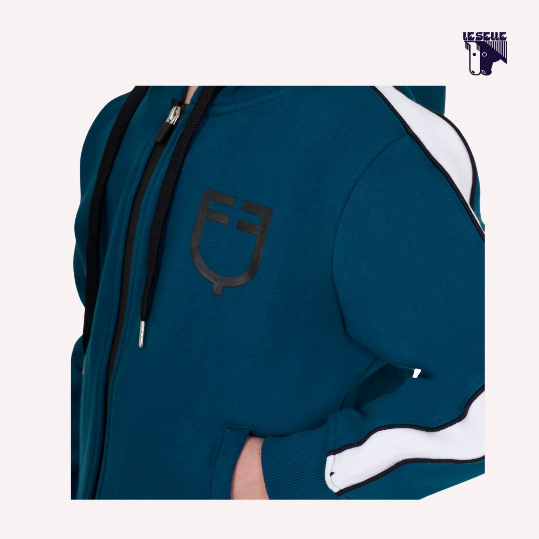 FELPA BIMBA EQUESTRO - BLUE CORAL