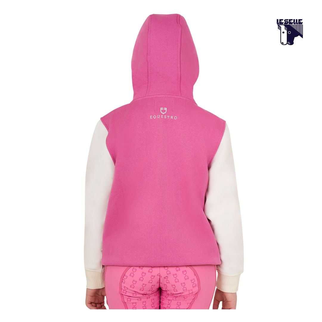 FELPA BIMBA EQUESTRO BICOLORE - CHATEAU ROSE