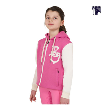 FELPA BIMBA EQUESTRO BICOLORE - CHATEAU ROSE
