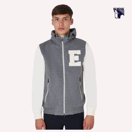 FELPA UOMO EQUESTRO BICOLOR - GRIGIO