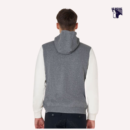 FELPA UOMO EQUESTRO BICOLOR - GRIGIO