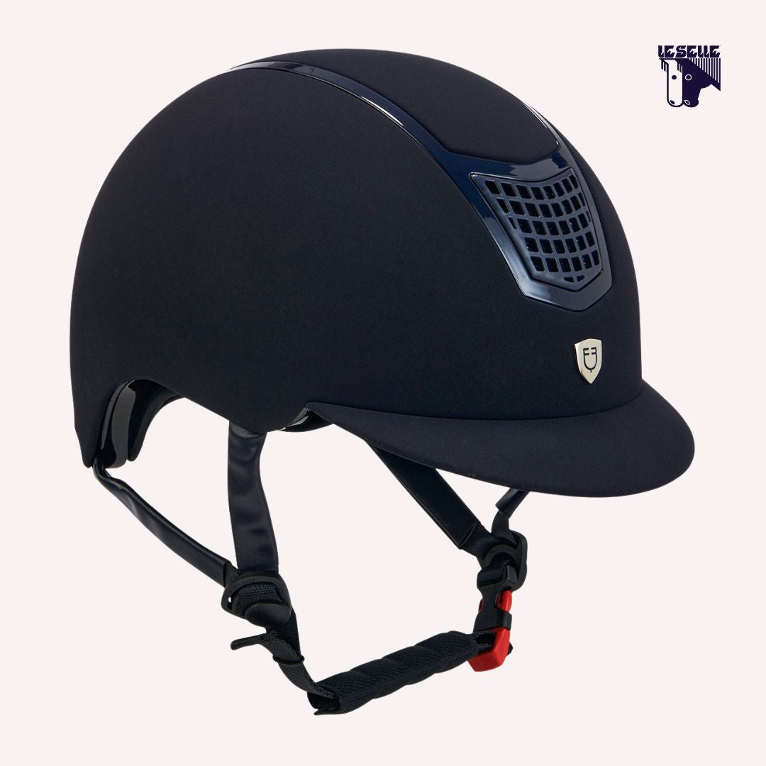 CAP EQUESTRO ECLIPSE PLAIN VELVET - BLU