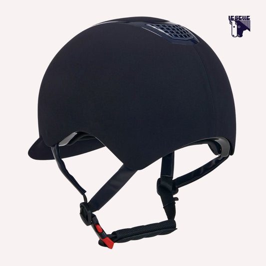 CAP EQUESTRO ECLIPSE PLAIN VELVET - BLU