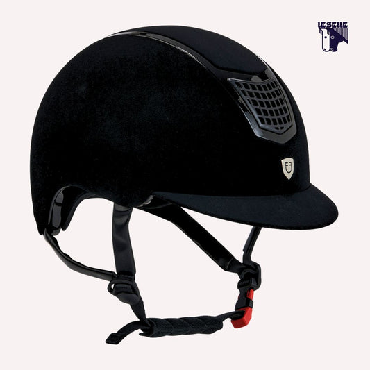 CAP EQUESTRO ECLIPSE PLAIN VELVET - NERO