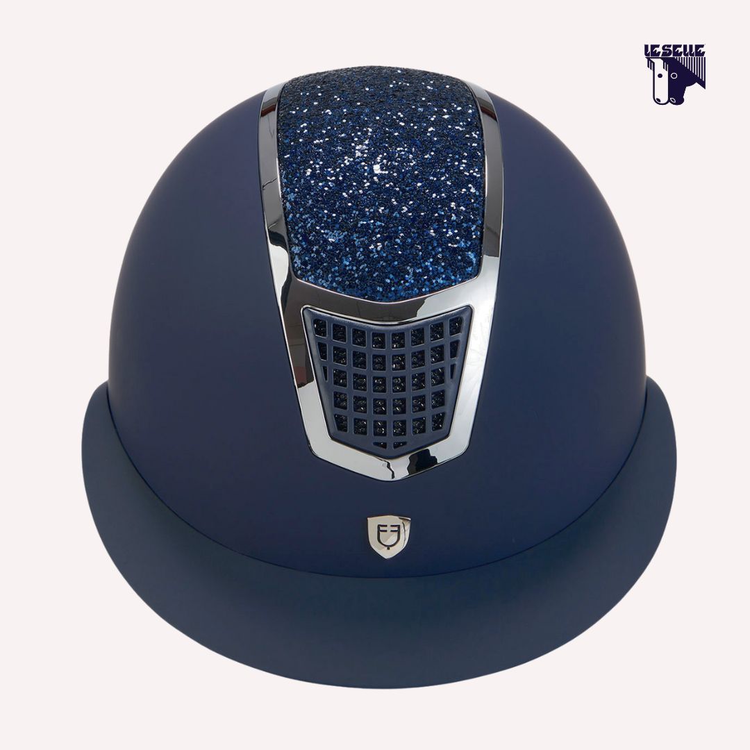 CAP EQUESTRO ECLIPSE STONE VISIERA LARGA - BLU