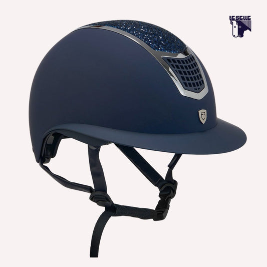 CAP EQUESTRO ECLIPSE STONE VISIERA LARGA - BLU