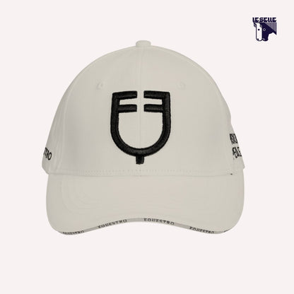 EQUESTRO CAP WHITE AND ORANGE