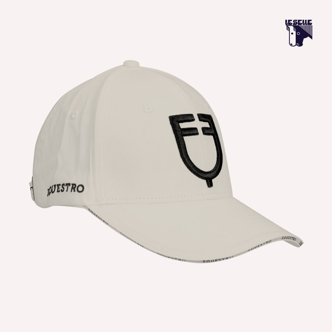 EQUESTRO CAP WHITE AND ORANGE