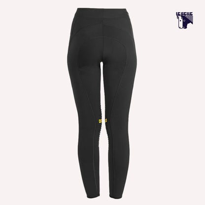 LEGGINGS EQUESTRO KAO - NERO E GIALLO