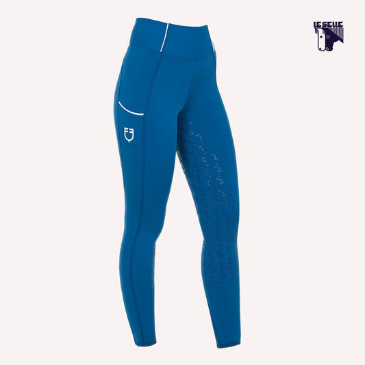 LEGGINGS EQUESTRO - BLUE CORAL
