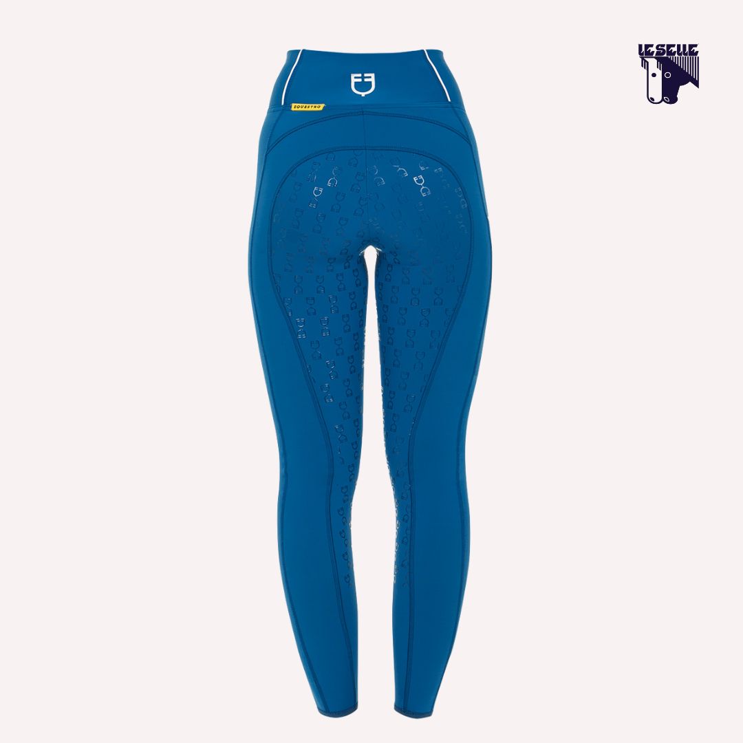 LEGGINGS EQUESTRO - BLUE CORAL