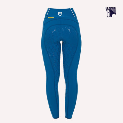 LEGGINGS EQUESTRO - BLUE CORAL