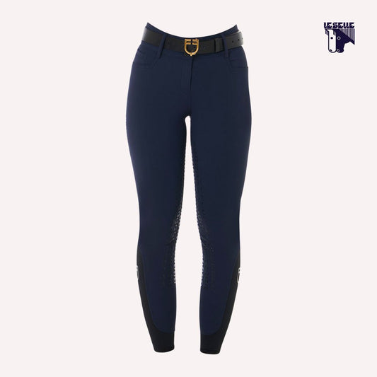 PANTALONI EQUESTRO VITA ALTA -BLU