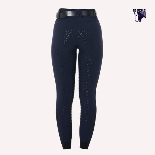 PANTALONI EQUESTRO VITA ALTA -BLU