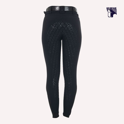 PANTALONI EQUESTRO VITA ALTA - NERO