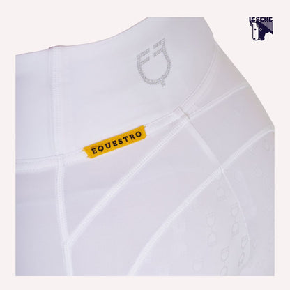LEGGINGS EQUESTRO CON STRASS - BIANCO