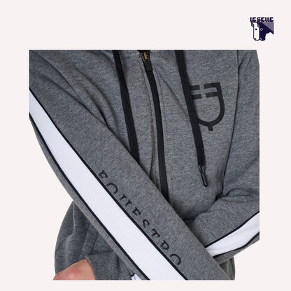FELPA EQUESTRO CLASSIC - GRIGIO MELANGE