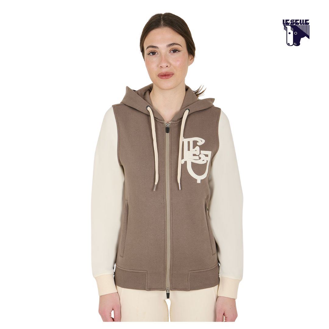 FELPA EQUESTRO BICOLOR - FANGO