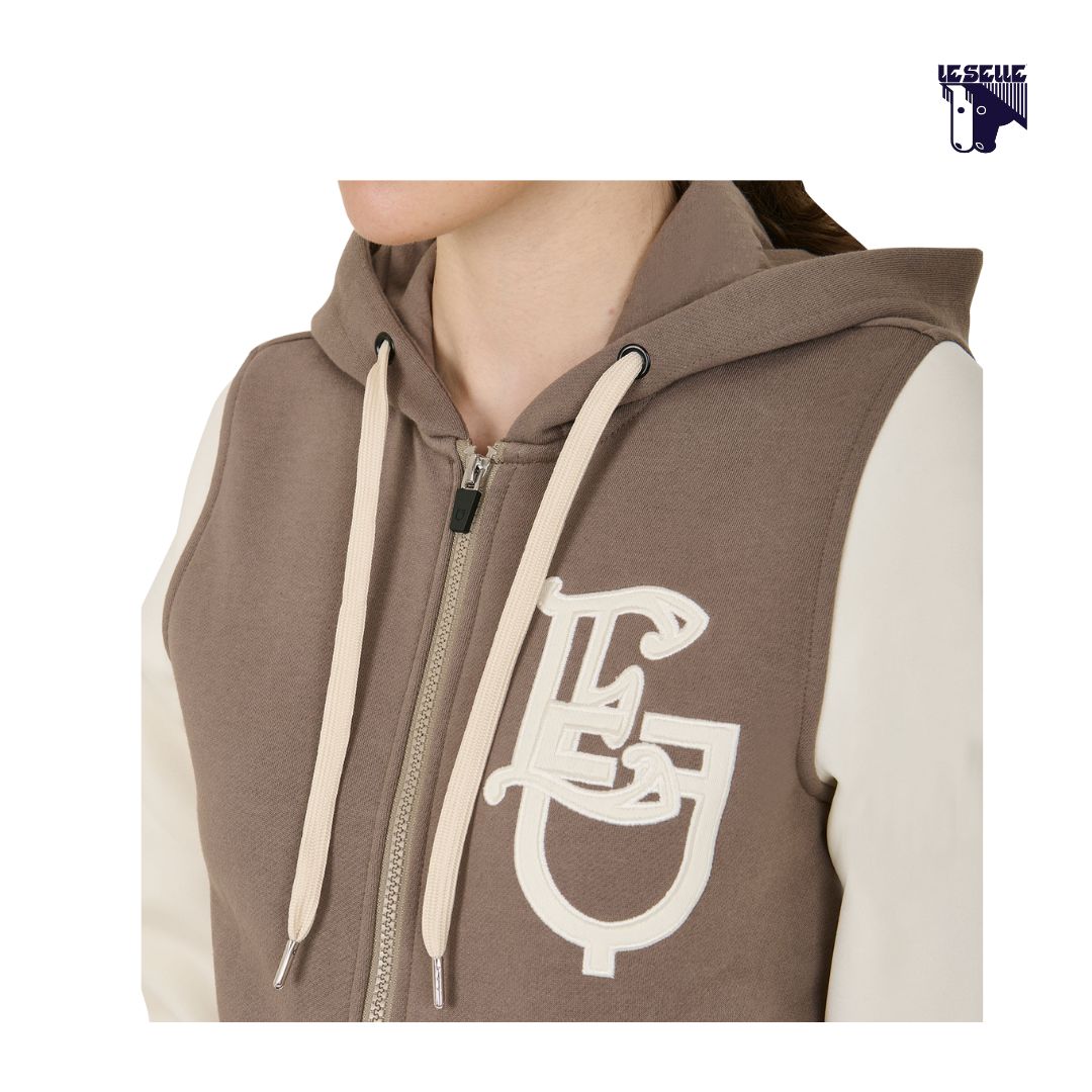 FELPA EQUESTRO BICOLOR - FANGO