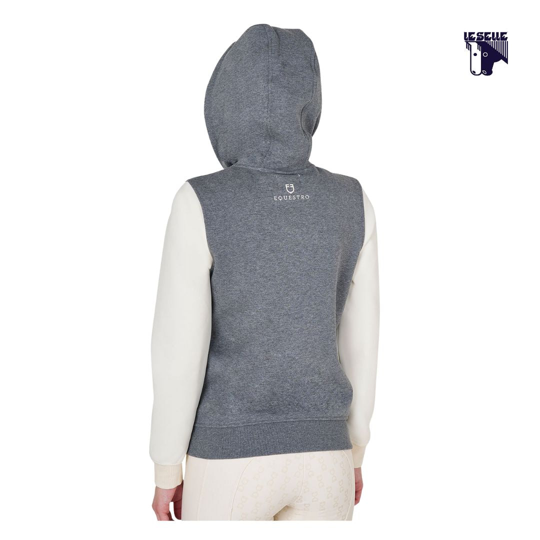 FELPA EQUESTRO BICOLOR - GRIGIO