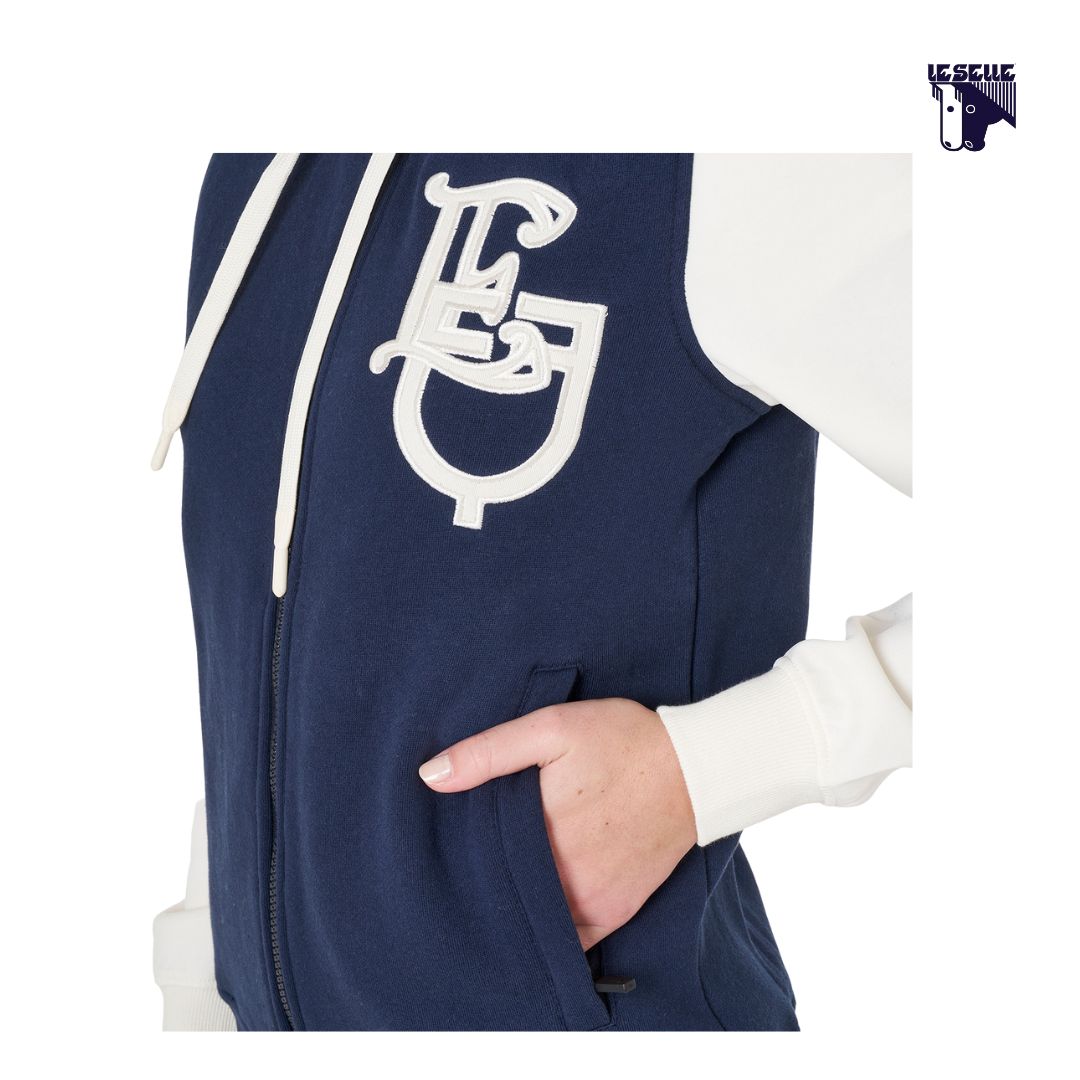 FELPA EQUESTRO BICOLOR - BLU