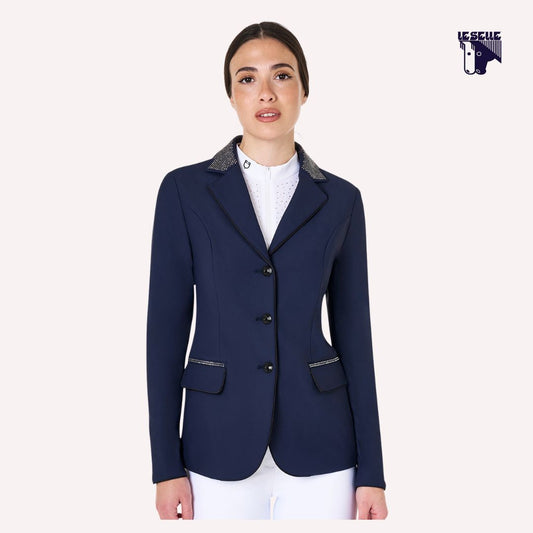 GIACCA EQUESTRO DA CONCORSO STRASS - BLU